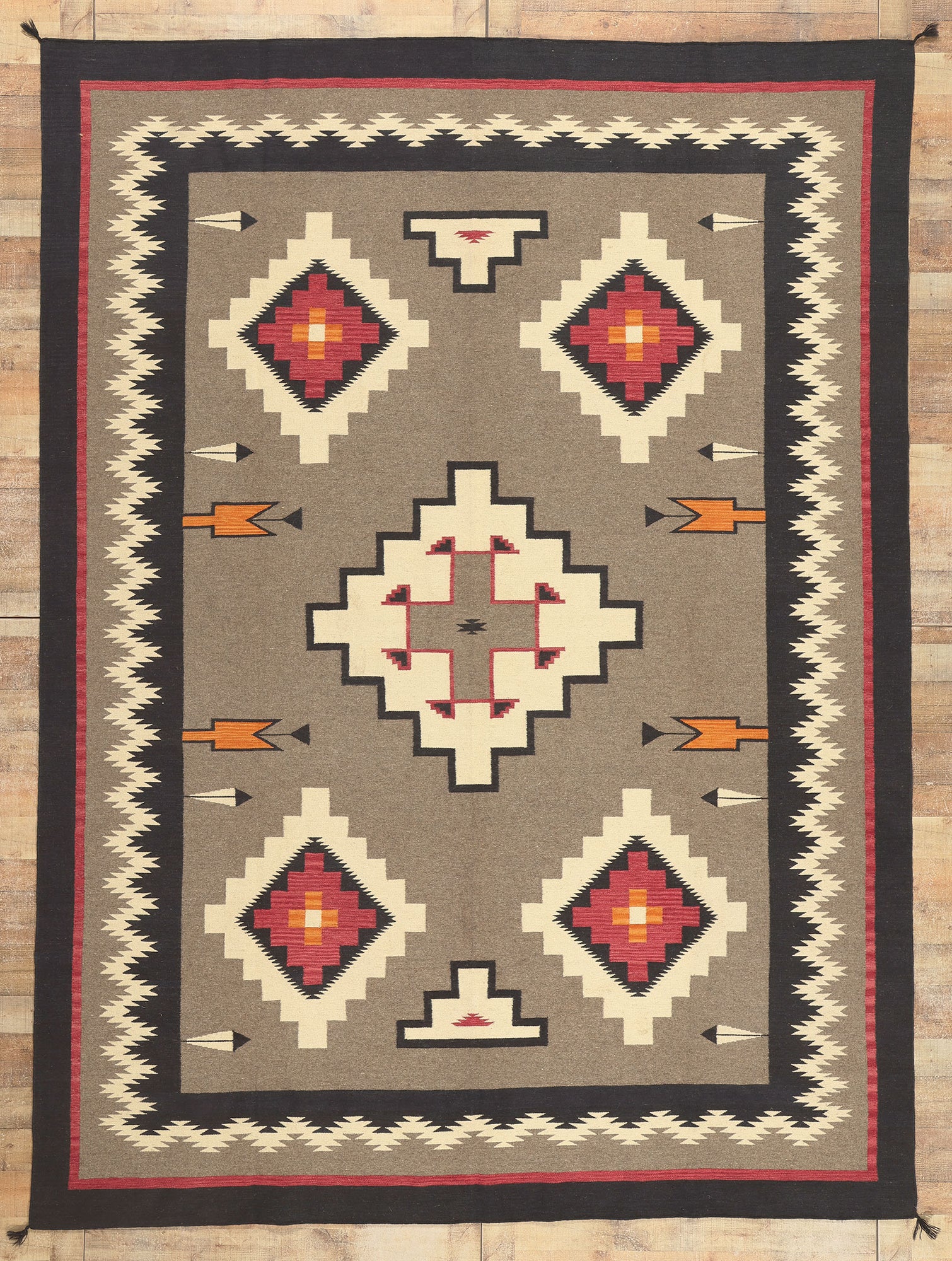 9 x 12 Southwest Modern Teec Nos Pos Navajo-Style Rug 81031