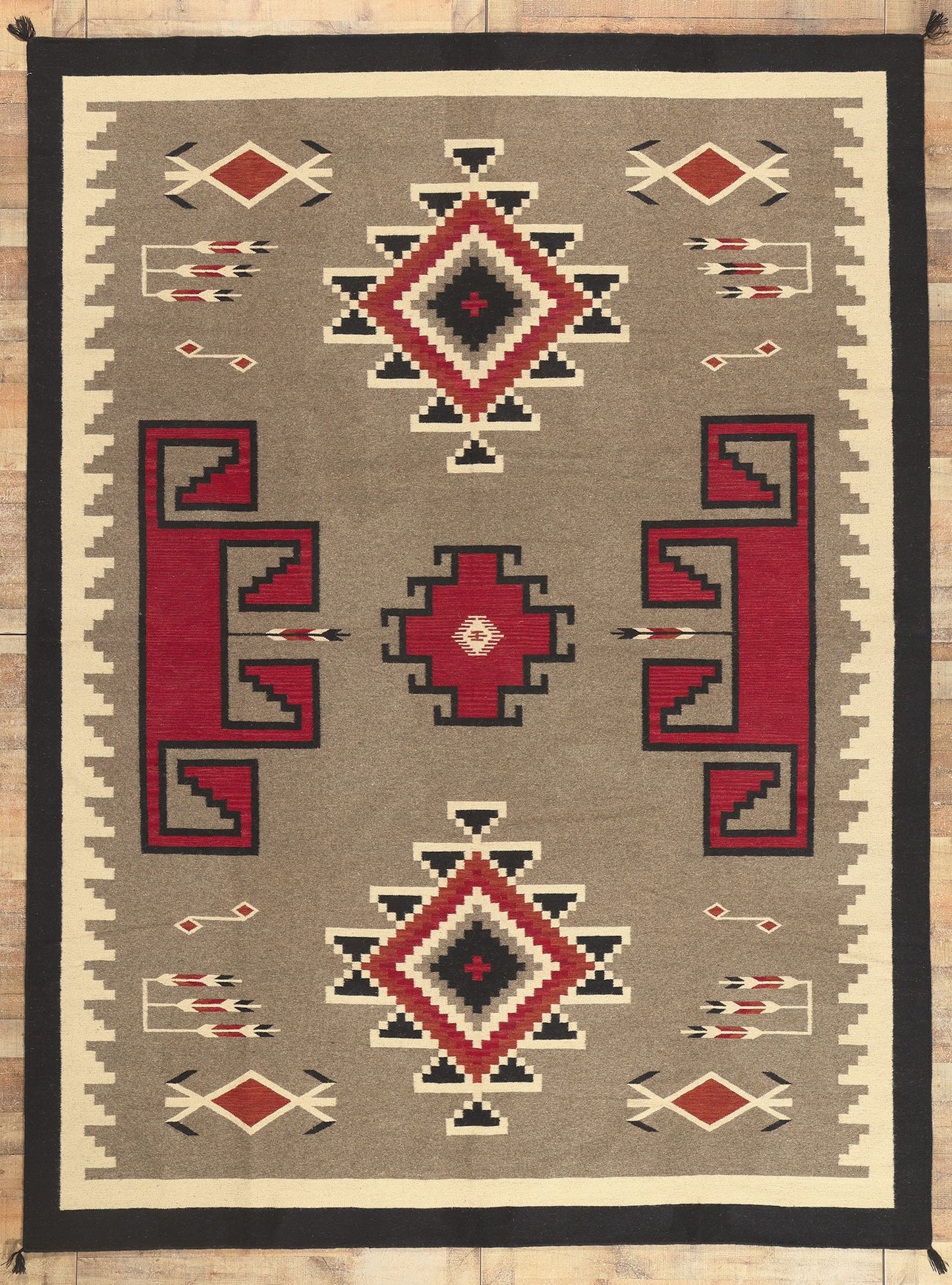 9 x 12 Southwest Modern Teec Nos Pos Navajo-Style Rug 81038