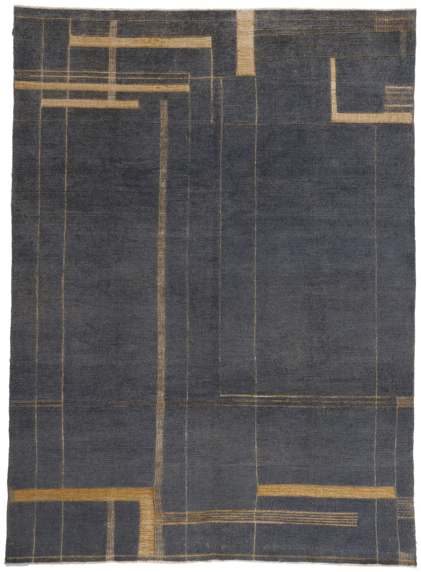 9 x 12 Modern Brutalist Moroccan High-Low Rug 81058