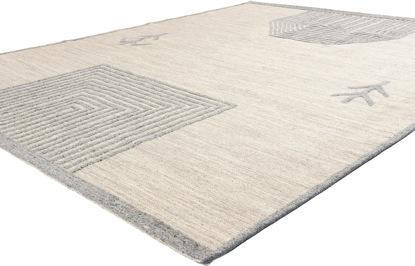 8 x 10 Modern Tribal Moroccan High-Low Rug 31258