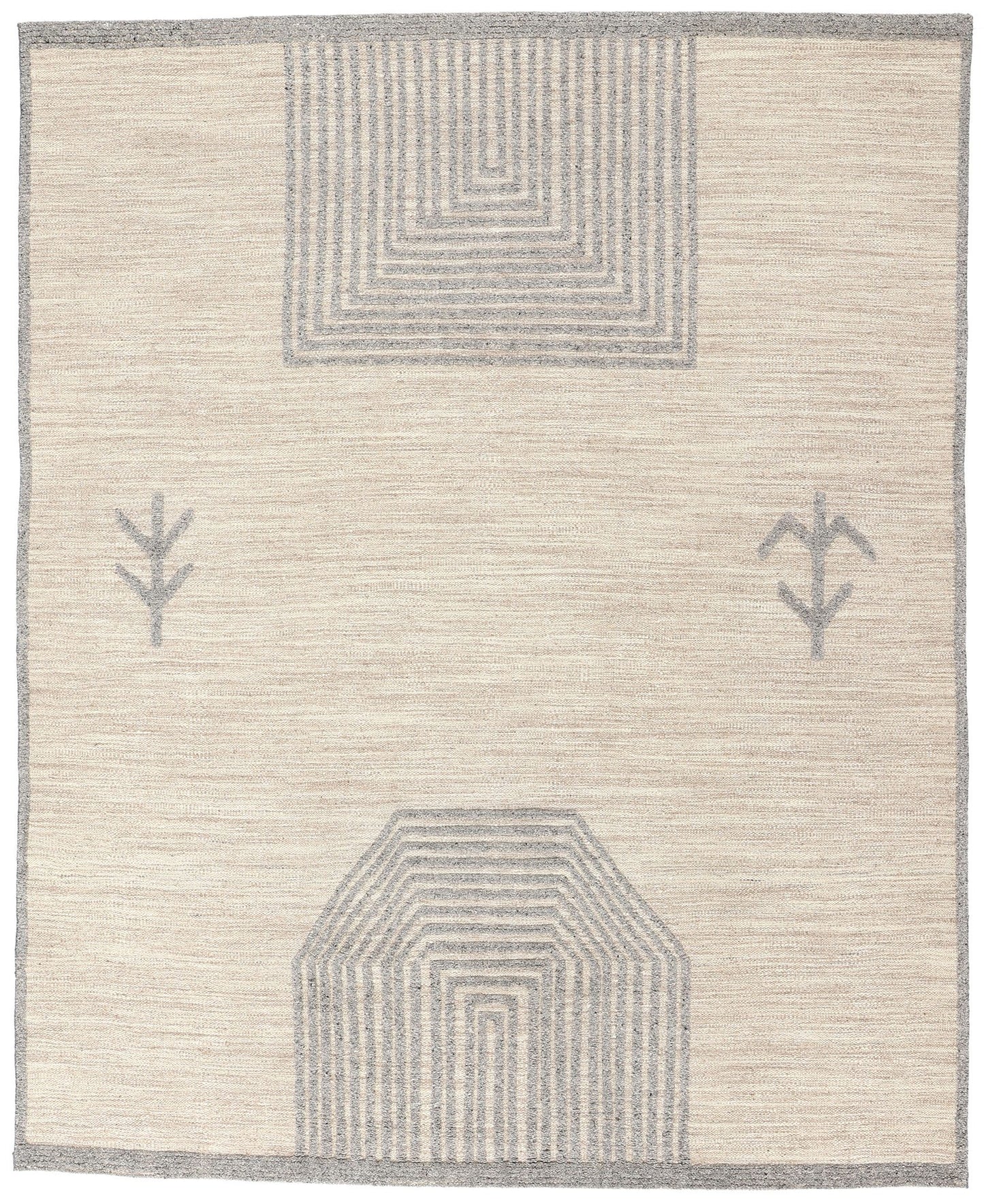 8 x 10 Modern Tribal Moroccan High-Low Rug 31258