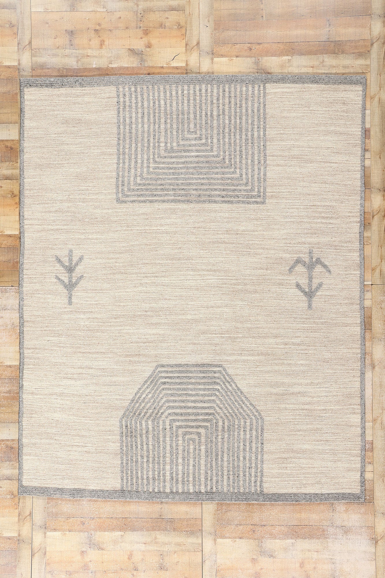 8 x 10 Modern Tribal Moroccan High-Low Rug 31258