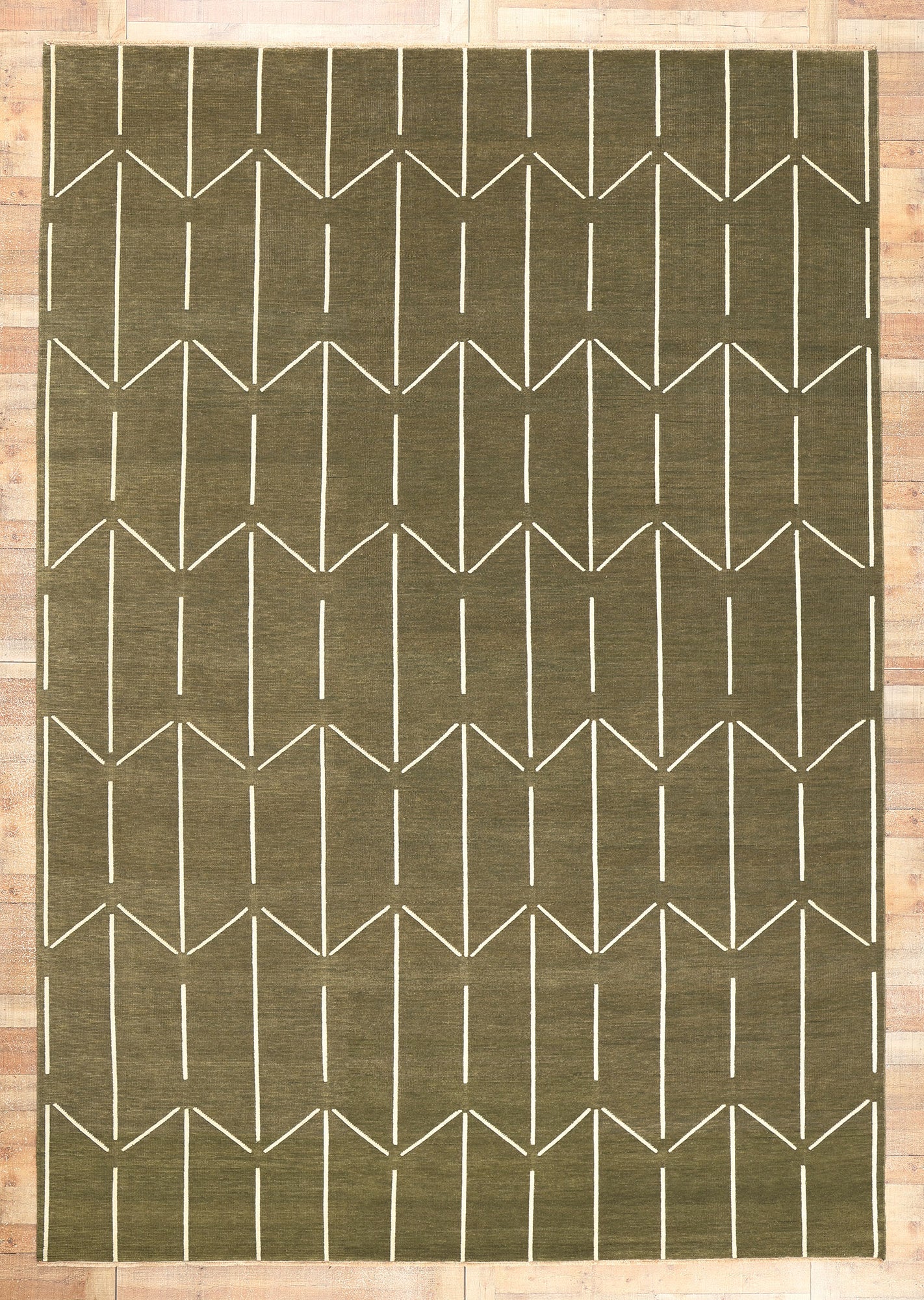 10 x 14 Modern Geometric High-Low Rug 30974