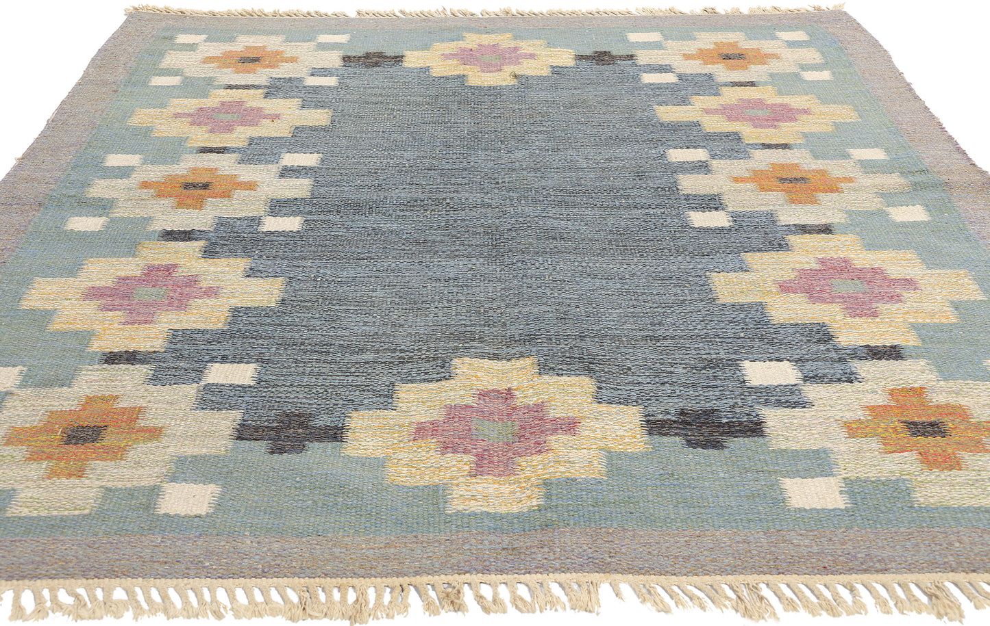 6 x 8 Ida Rydelius Vintage Swedish Rollakan Rug 78258