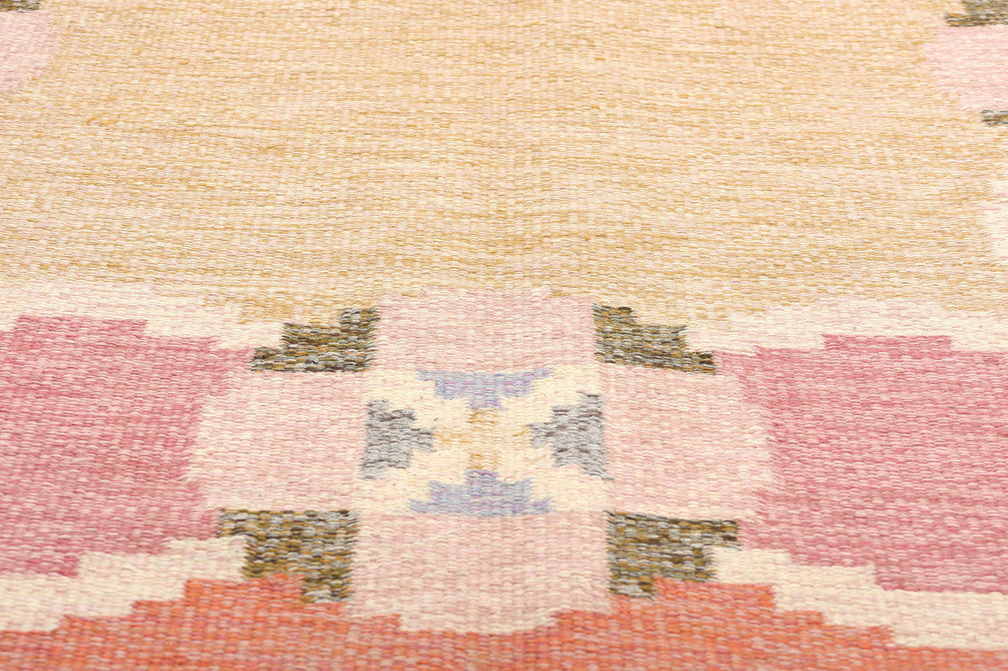 6 x 8 Ingegerd Silow Vintage Swedish Rollakan Rug 78257