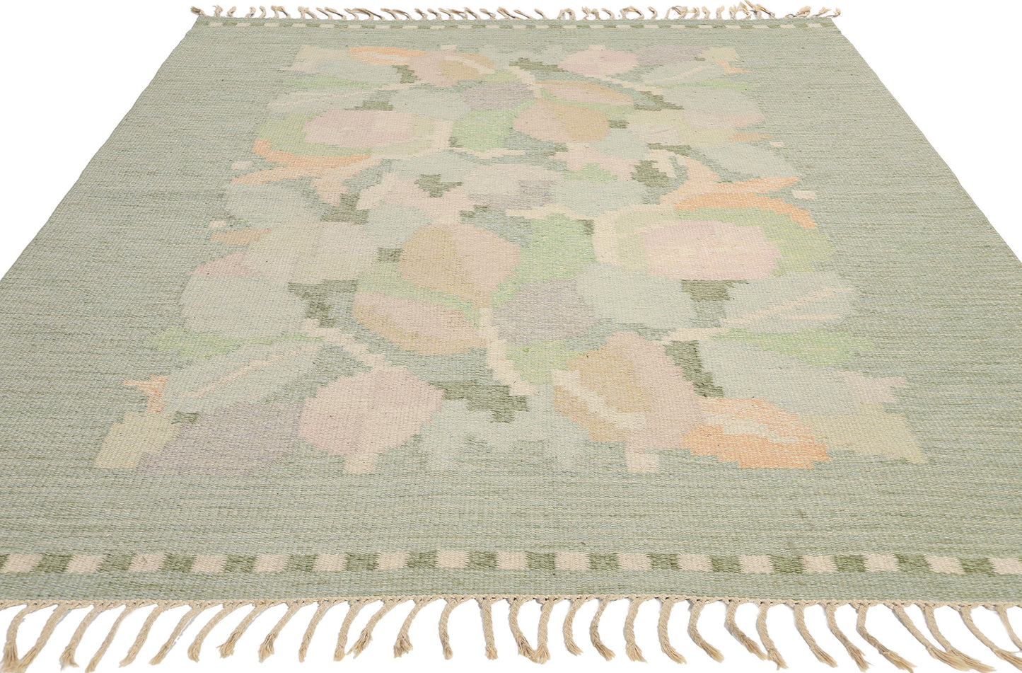 5 x 8 Ingegerd Silow Vintage Swedish Rollakan Rug 78836