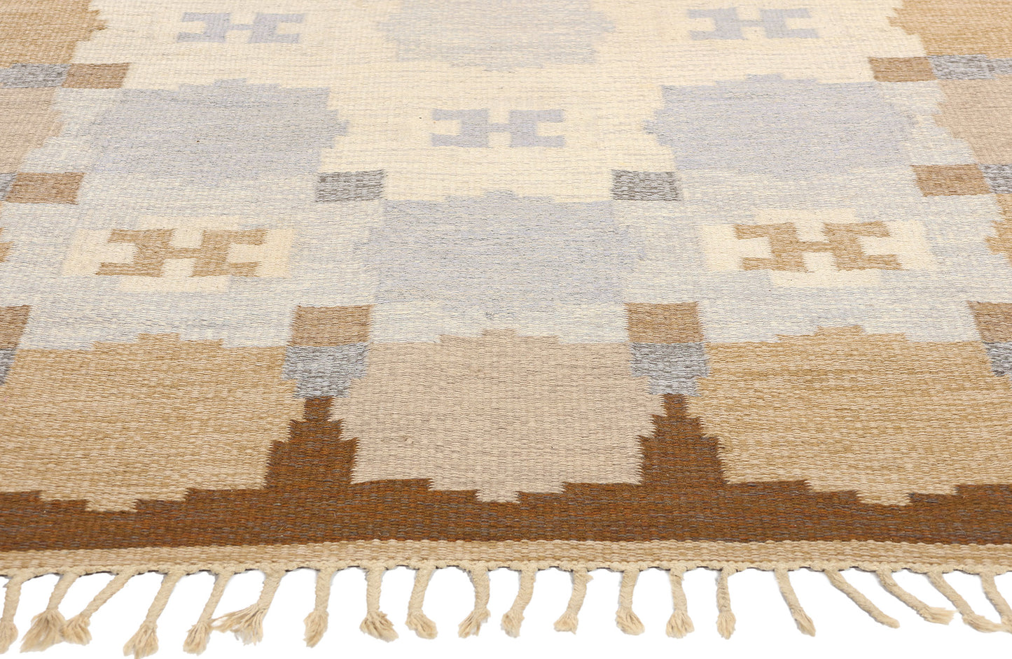5 x 8 Ingegerd Silow Vintage Swedish Rollakan Rug 78815