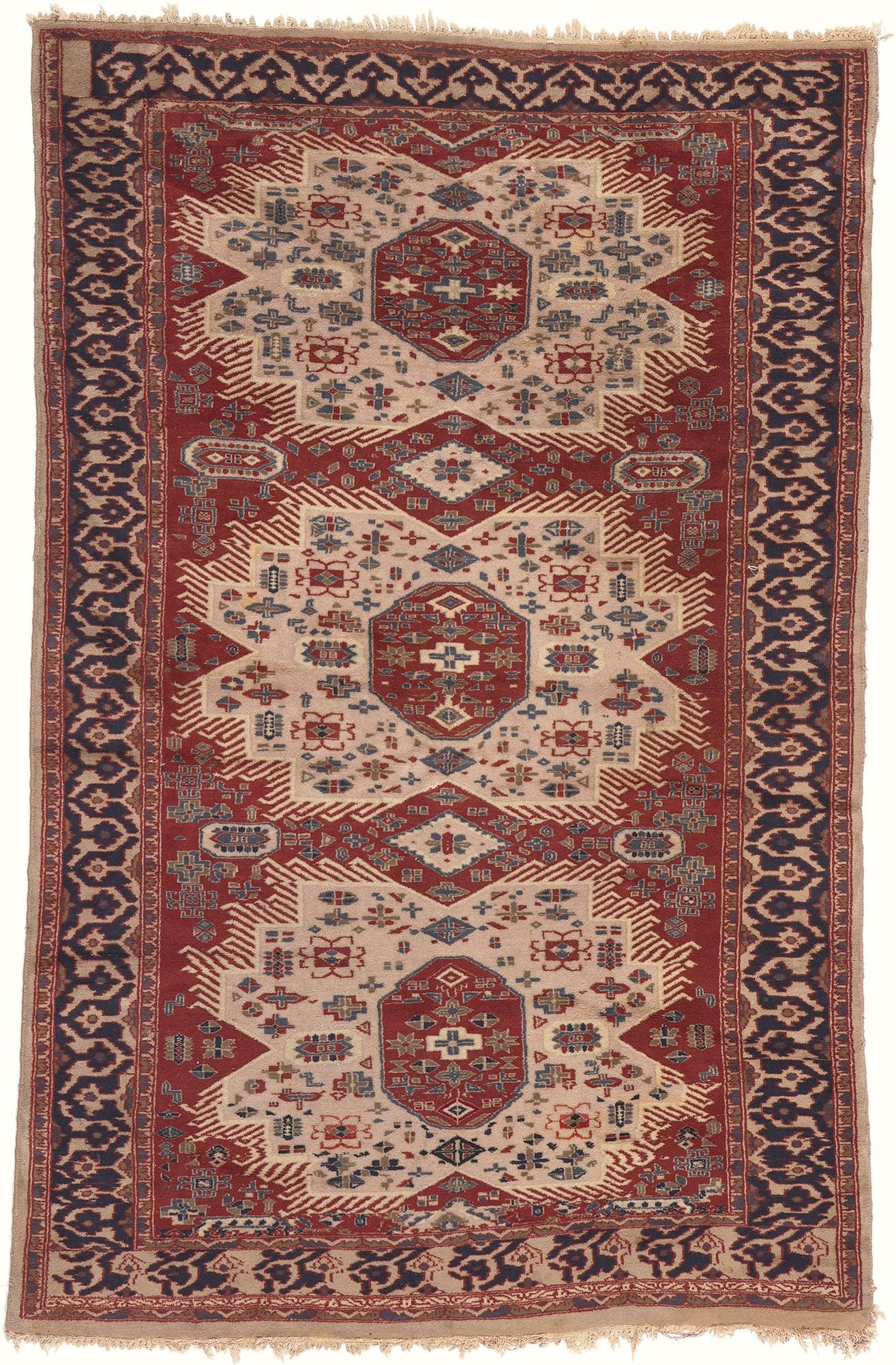 4 x 6 Vintage Pakistani Kazak Rug 78712