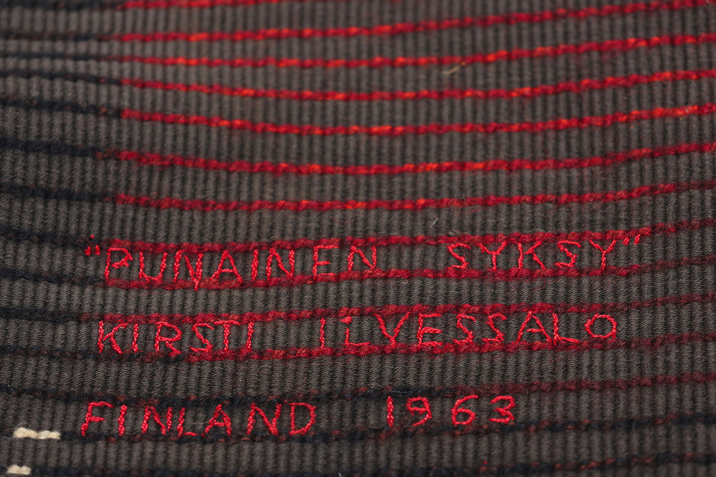4 x 7 Vintage Finnish Rya Ryijy Rug 78469