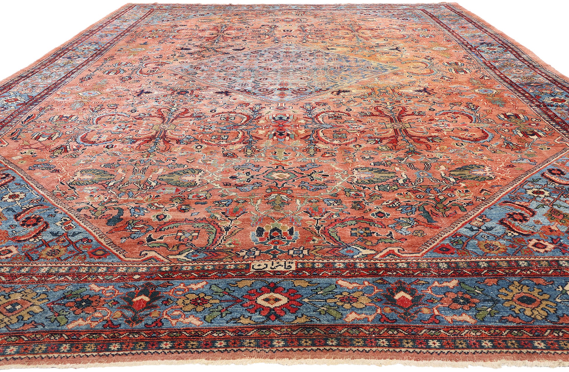 10 x 17 Antique Persian Sultanabad Rug 90020