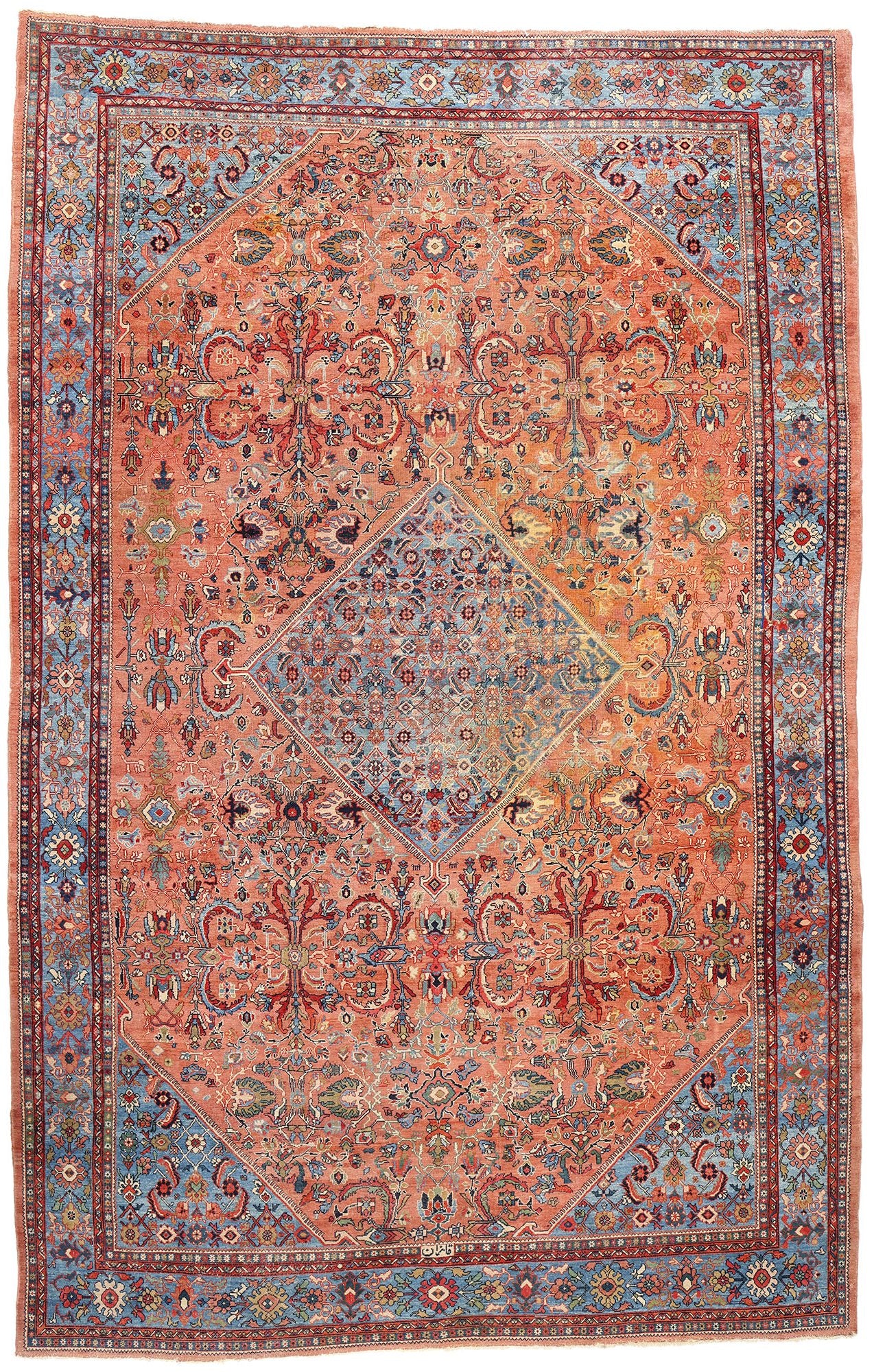 10 x 17 Antique Persian Sultanabad Rug 90020