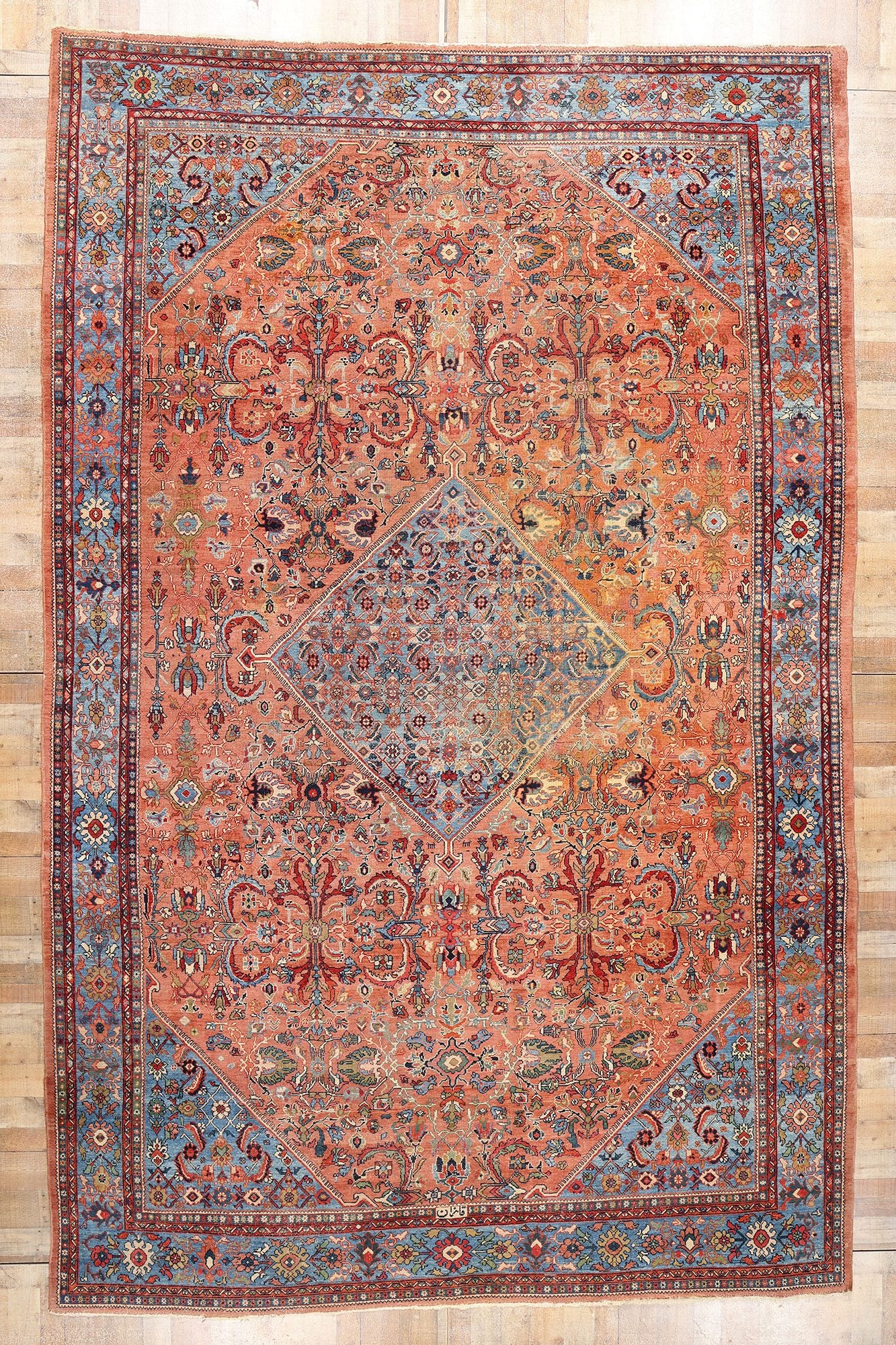 10 x 17 Antique Persian Sultanabad Rug 90020