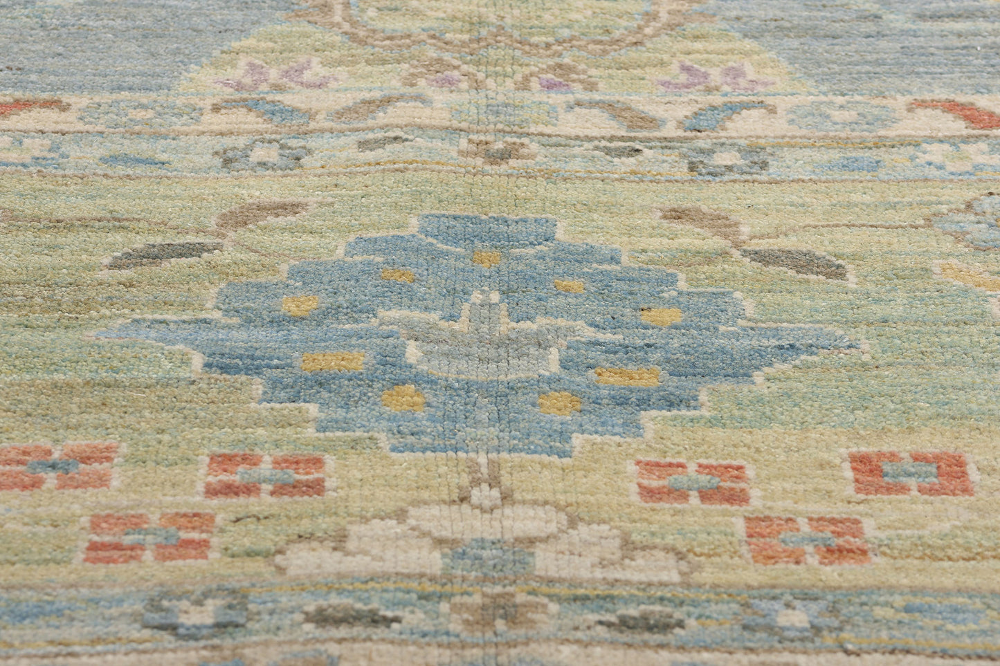 13 x 17 Modern Light Blue Persian Sultanabad Rug 61292