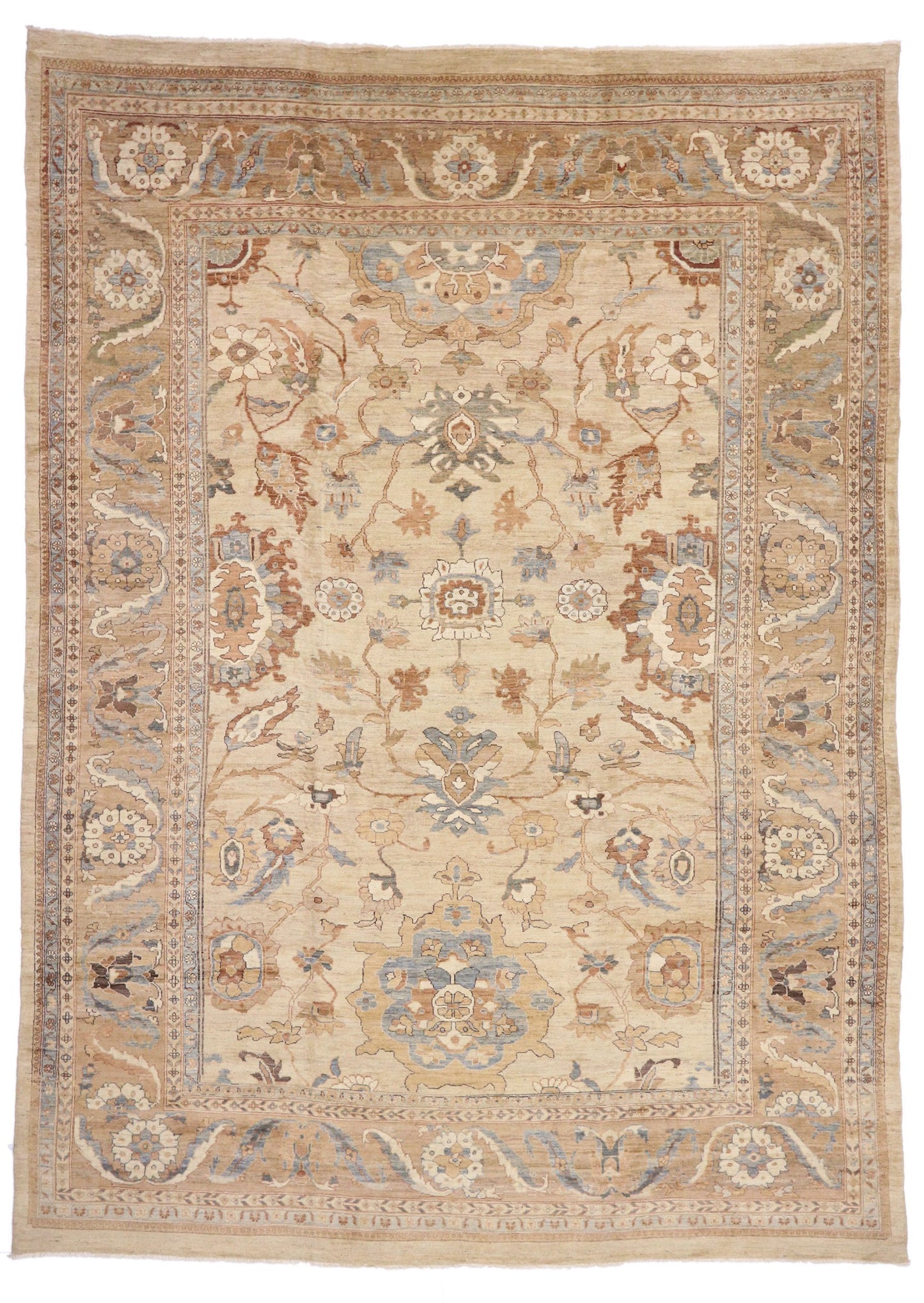 13 x 18 Organic Modern Persian Sultanabad Rug 76553