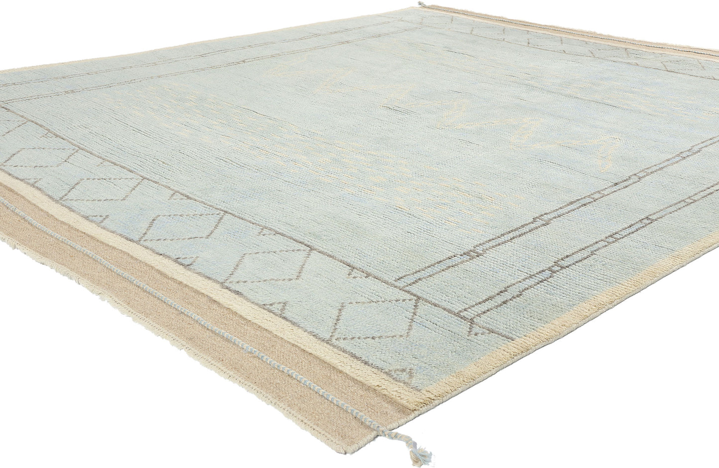 8 x 10 Light Blue Bohemian Moroccan Rug 31244