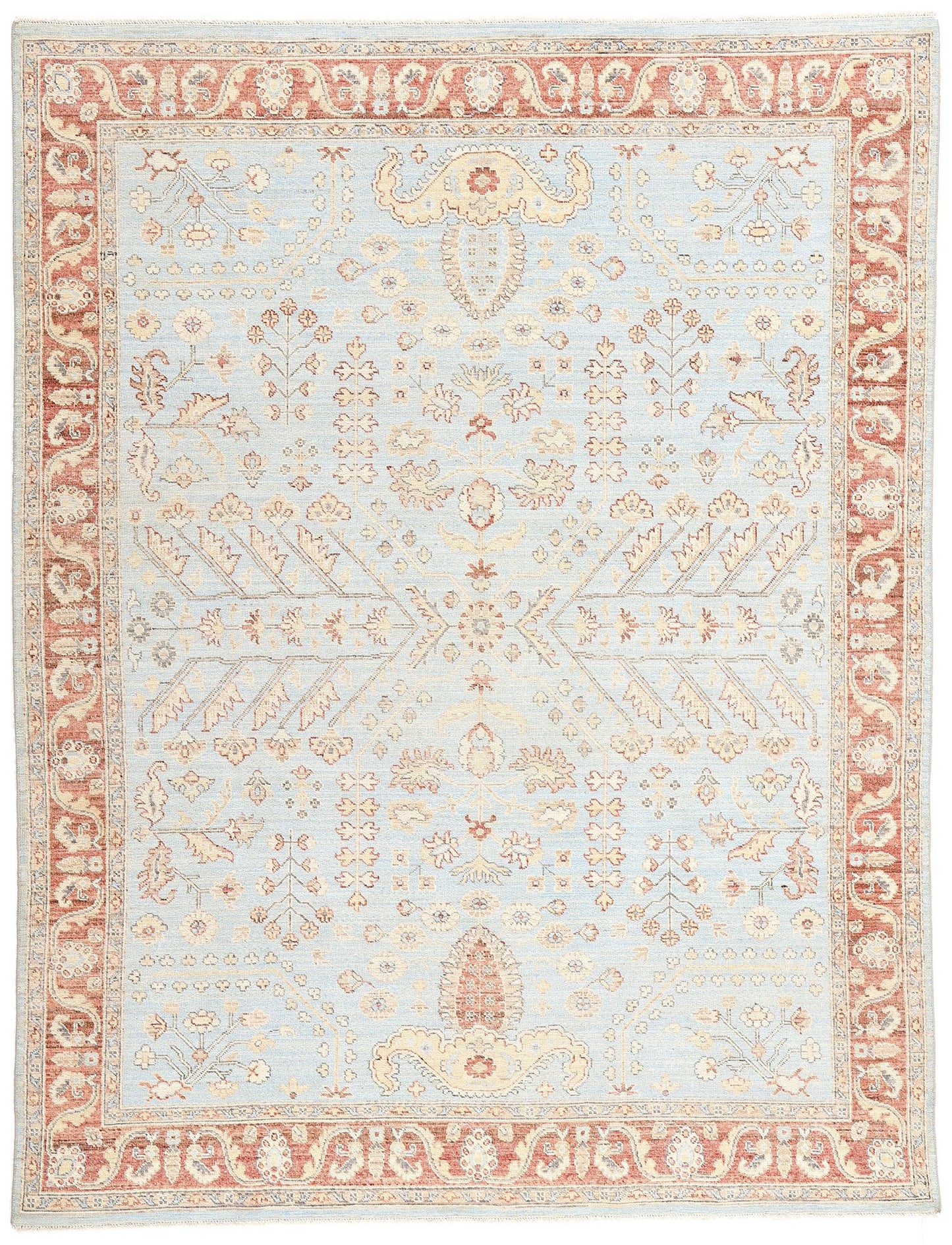 8 x 10 Modern Light Blue Sultanabad Rug 81114