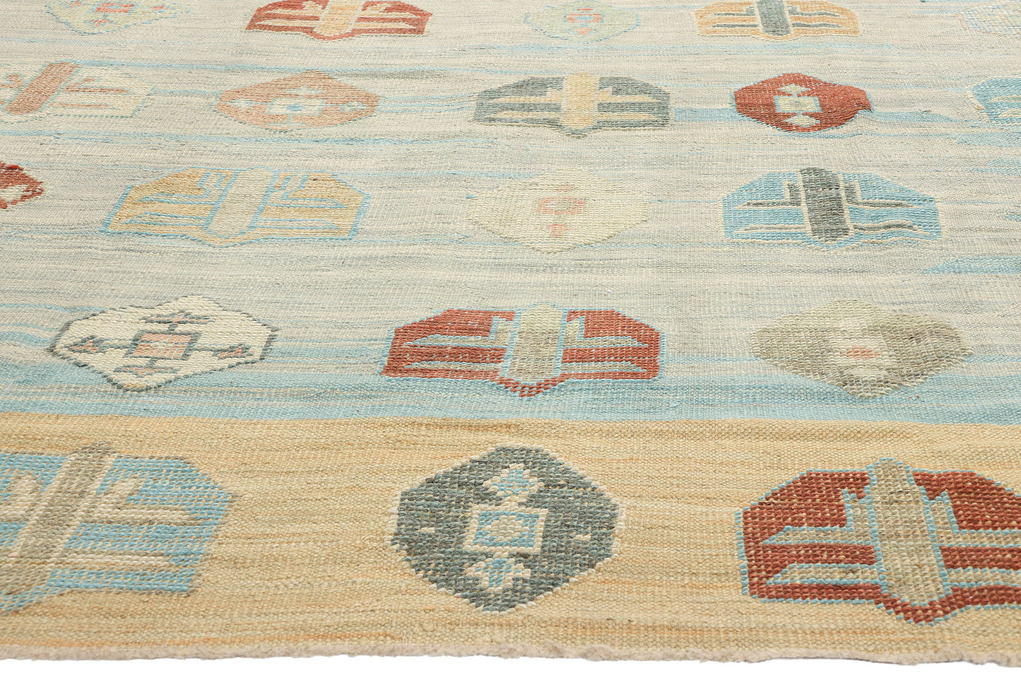 10 x 15 Turkish Kilim High-Low Rug 52209