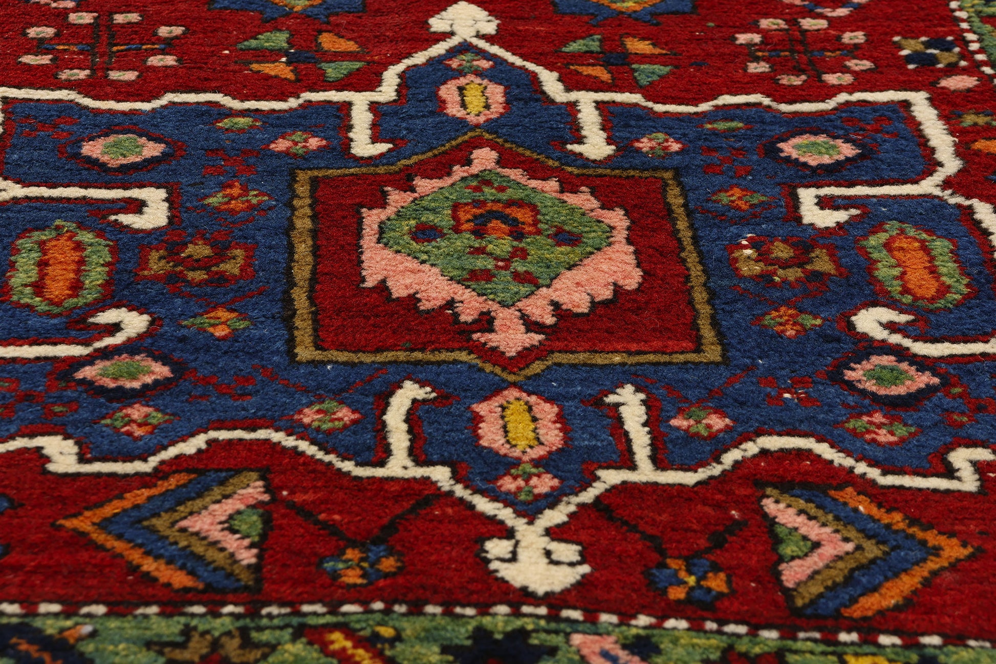 3 x 16 Vintage Persian Karaja Heriz Rug 53872