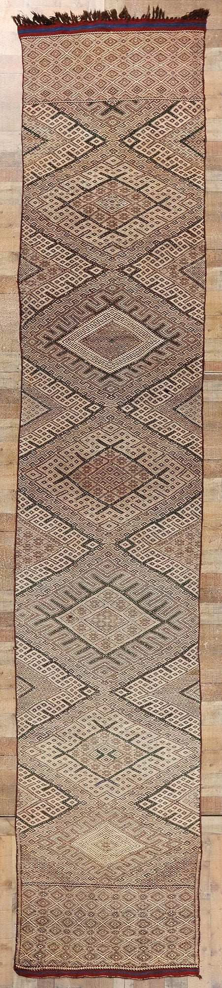 3 x 18 Vintage Zemmour Moroccan Kilim Rug 21843