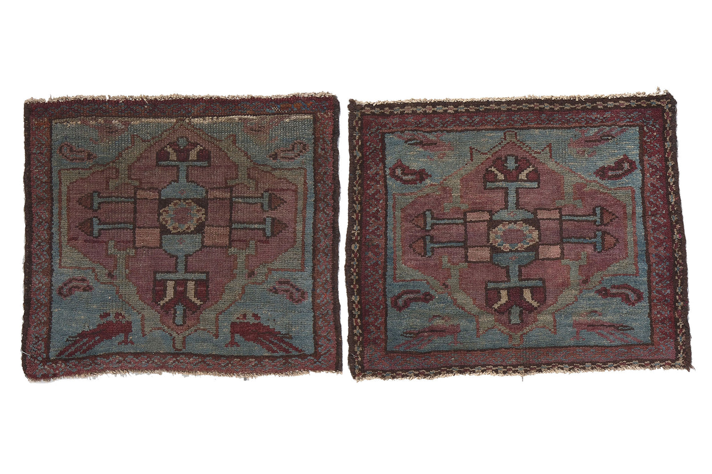 1 x 1 Antique Persian Malayer Rug 61256