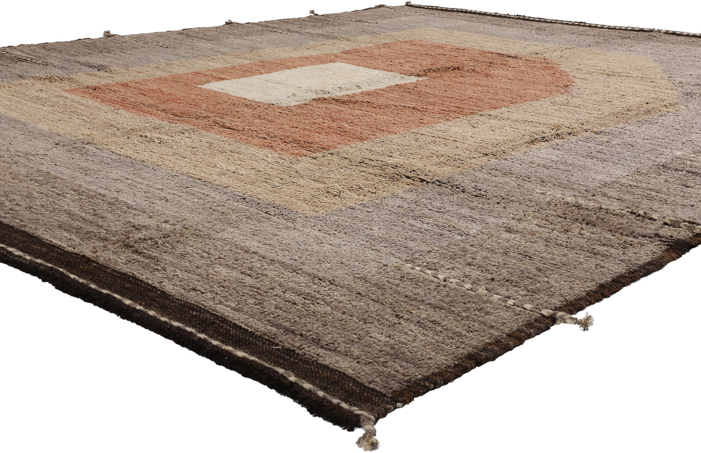 8 x 10 Midcentury Modern Moroccan Japandi Rug 81062
