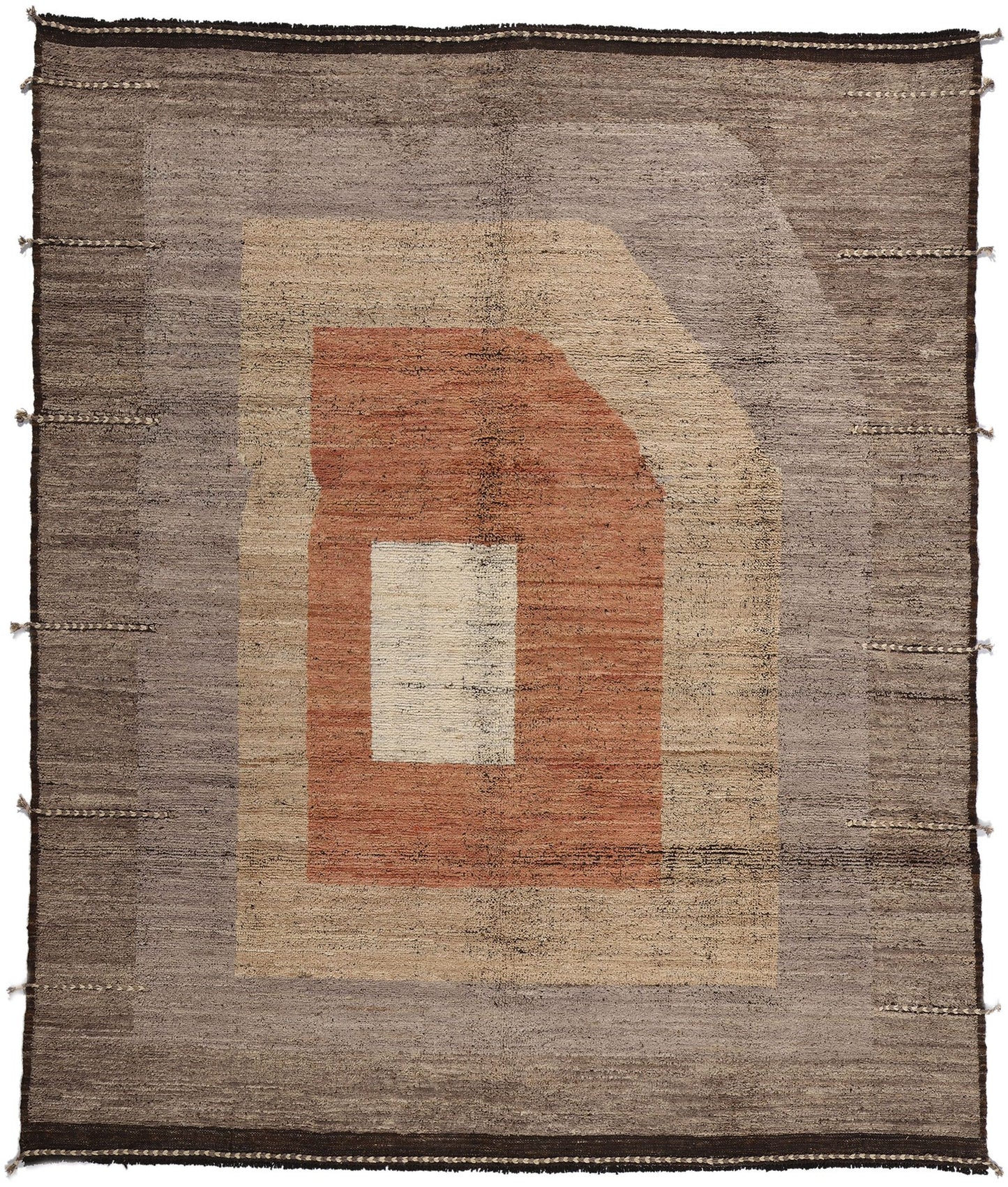 8 x 10 Midcentury Modern Moroccan Japandi Rug 81062