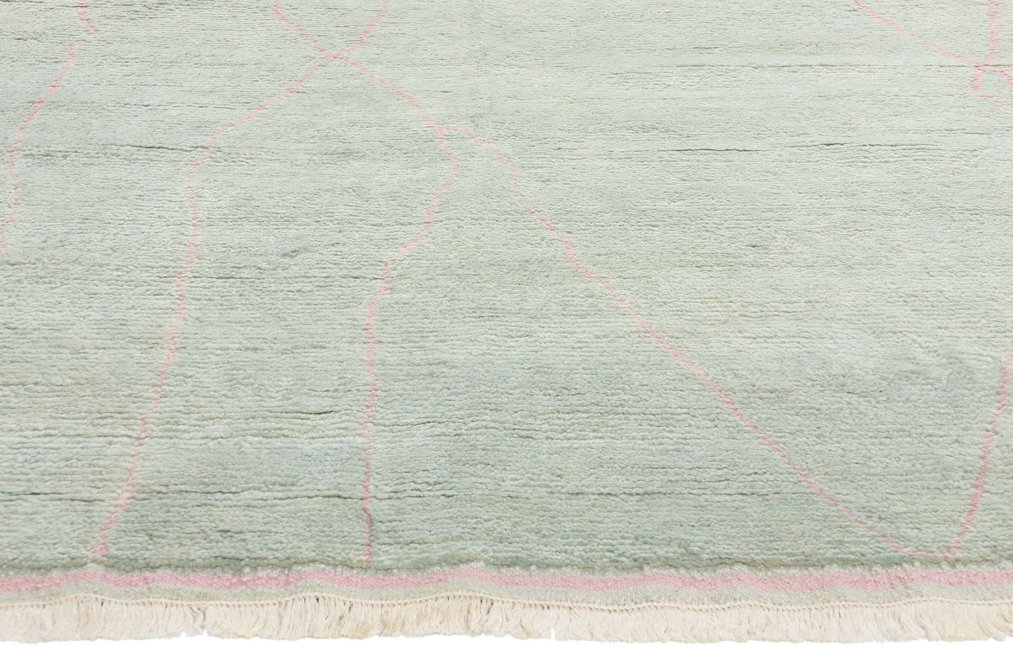 8 x 10 Mint Whisper Modern Boho Moroccan Rug 31229
