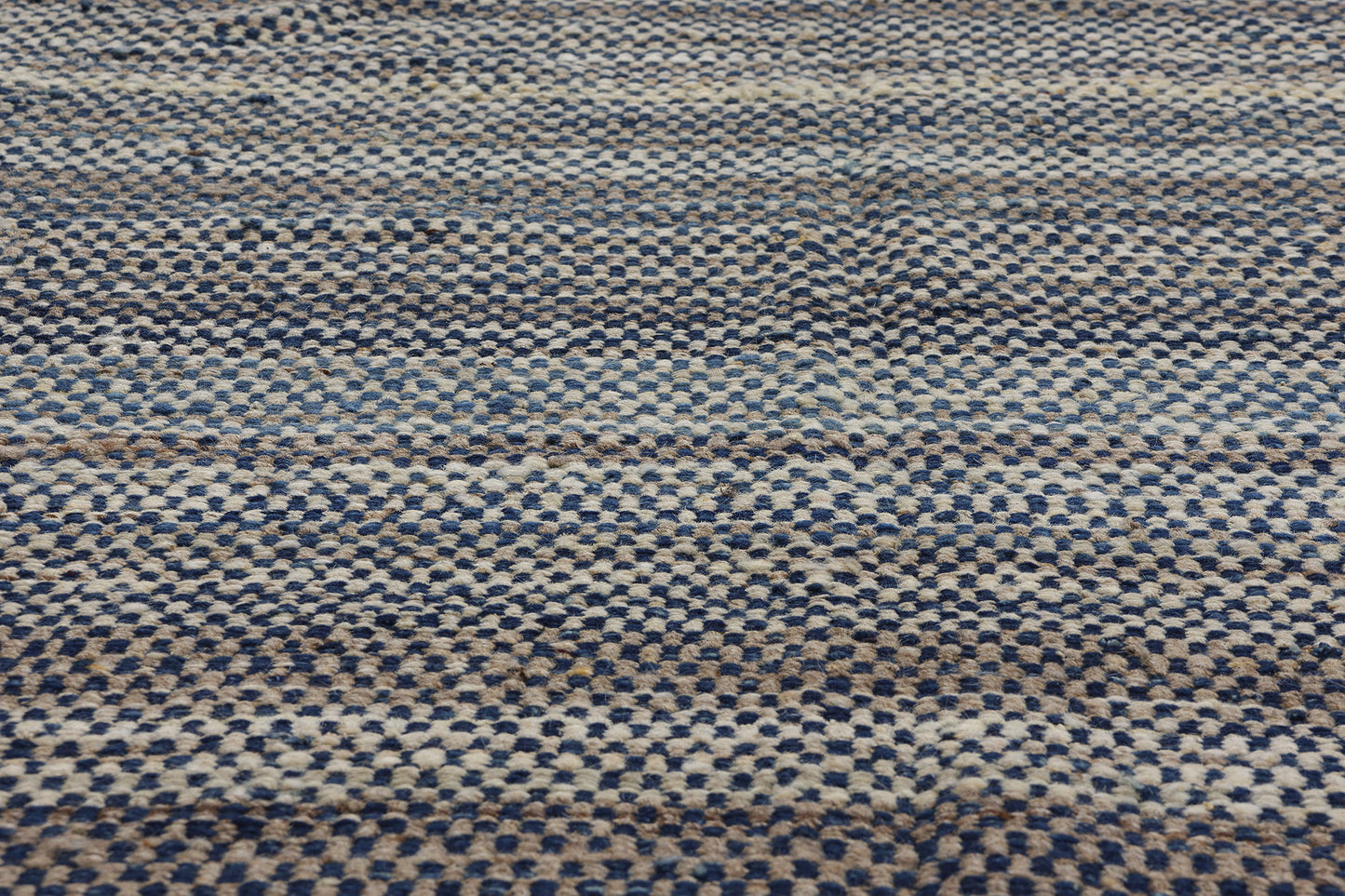 9 x 12 Modern Blue Earth-Tone Kilim Rug 81098