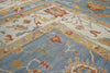 11 x 15 Colorful Turkish Blue Oushak Rug 52368