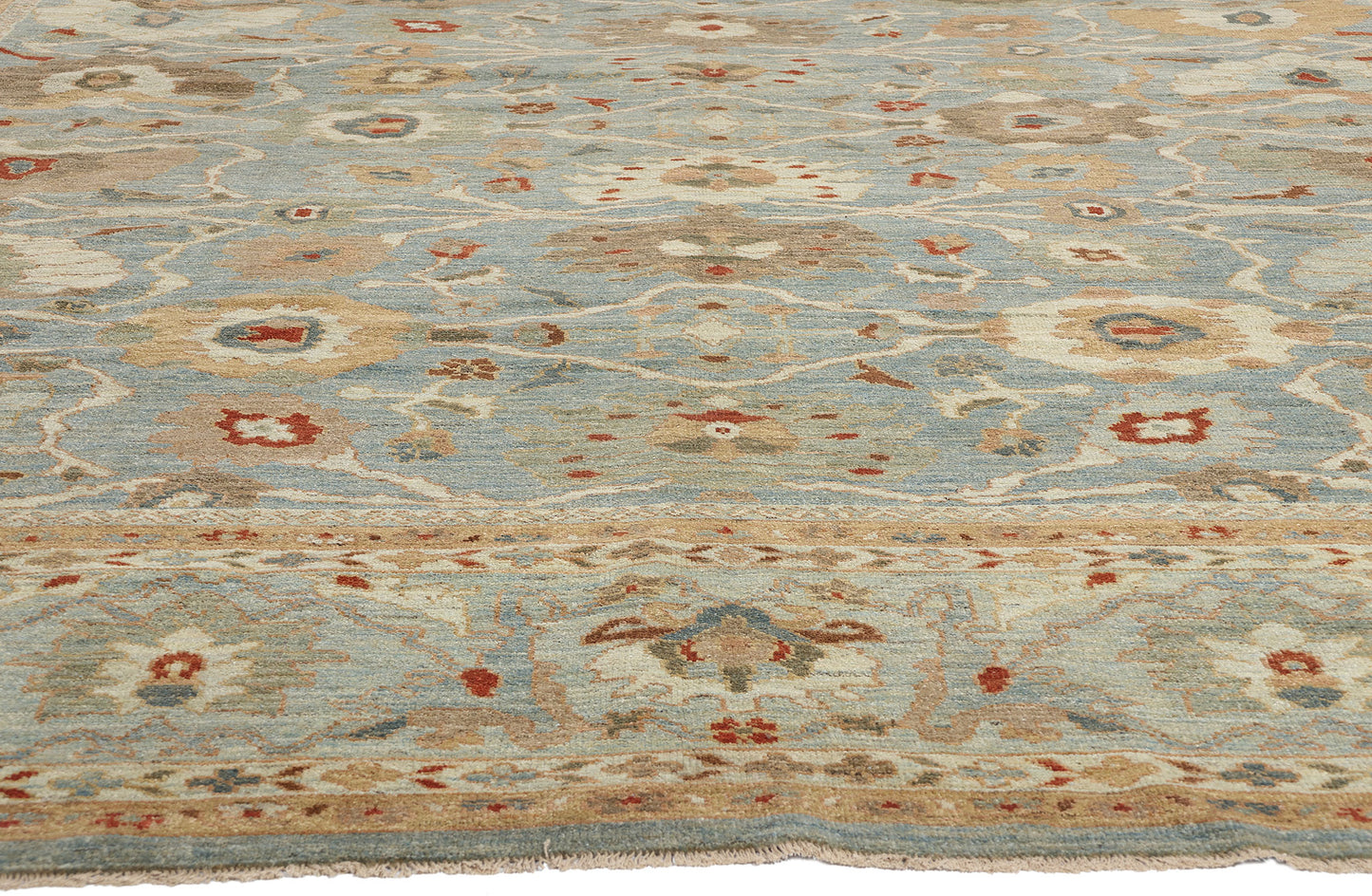 13 x 16 Modern Blue Persian Sultanabad Rug 61279
