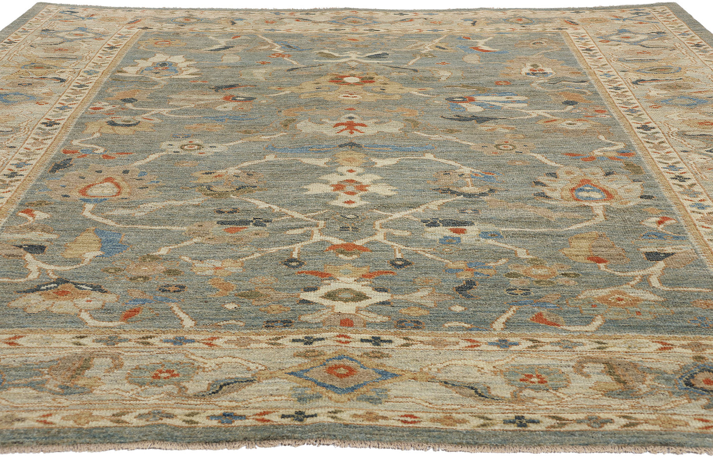 8 x 10 Modern Blue Persian Sultanabad Rug 61288