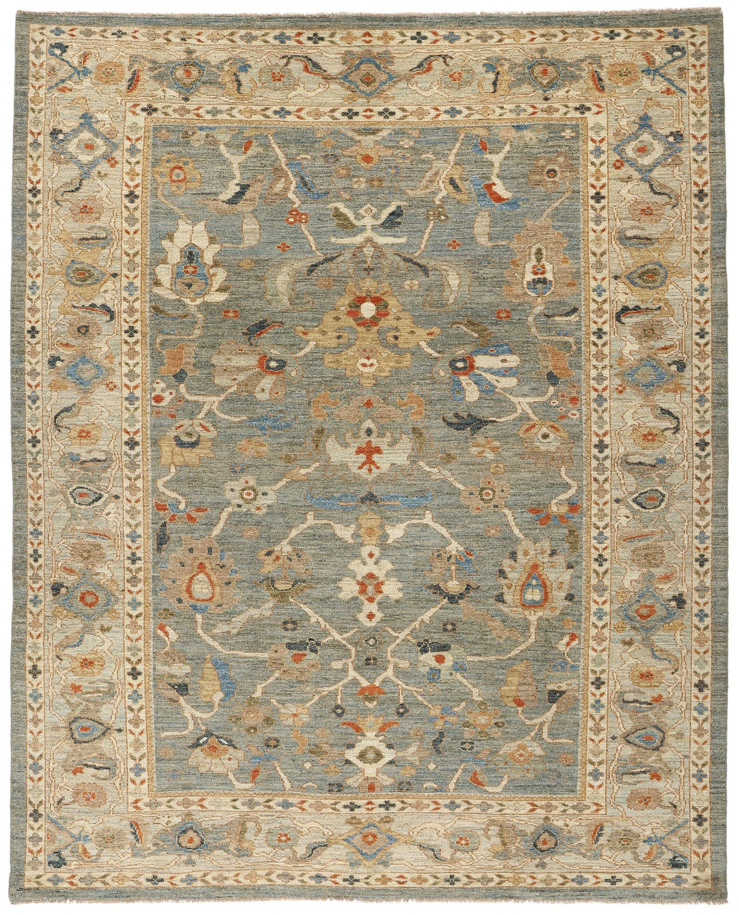 8 x 10 Modern Blue Persian Sultanabad Rug 61288