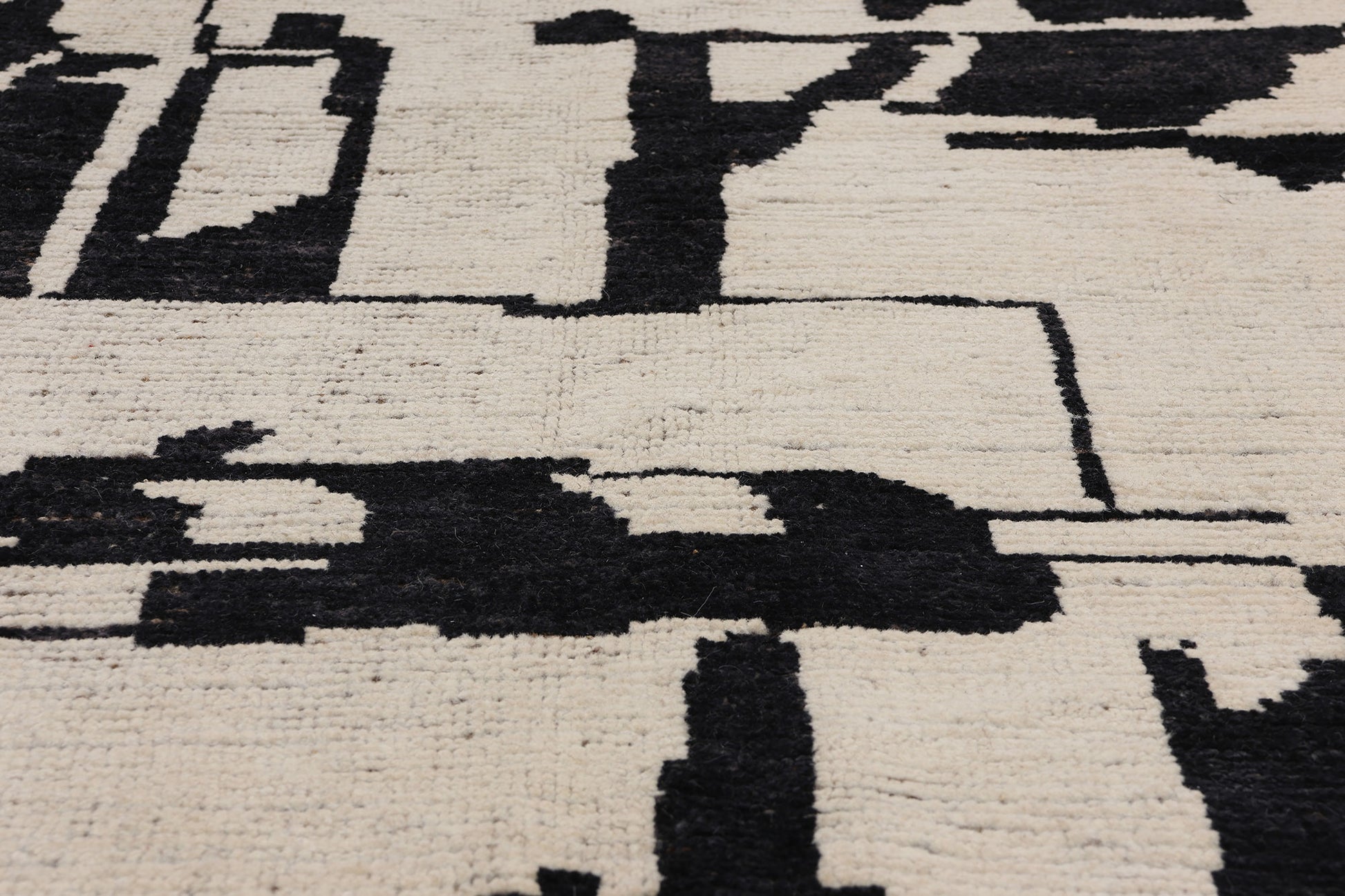 9 x 12 Modern Brutalist Moroccan Rug 81079