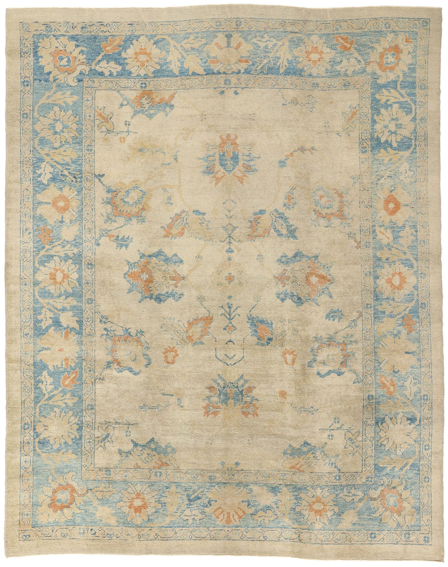9 x 12 Modern Turkish Oushak Rug 53613