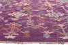 9 x 12 Colorful Purple Oushak Rug 80817