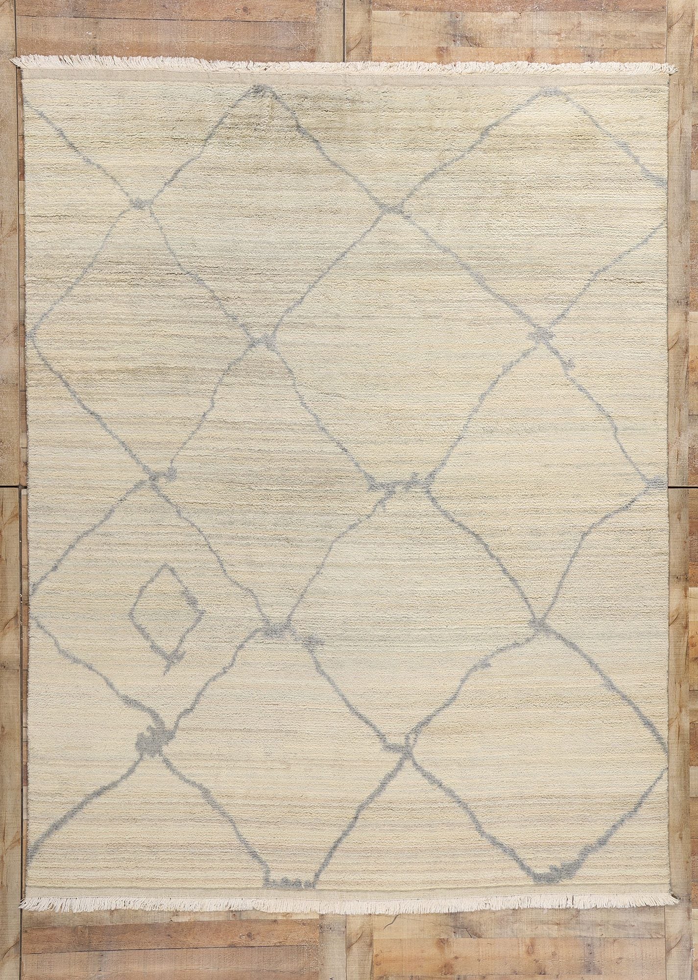 8 x 10 Modern Desert Mist Moroccan Rug 31270