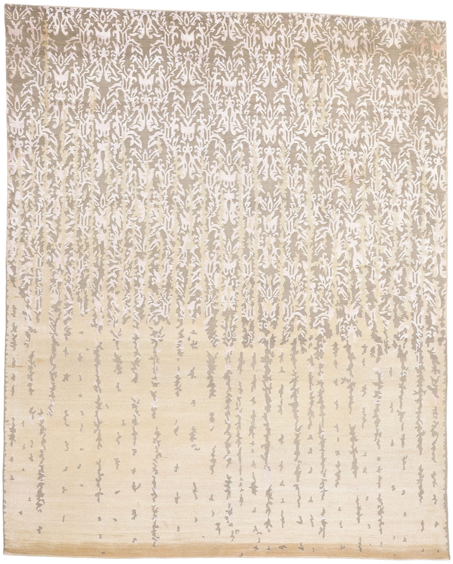 8 x 10 Modern Erased Damask Rug 31135