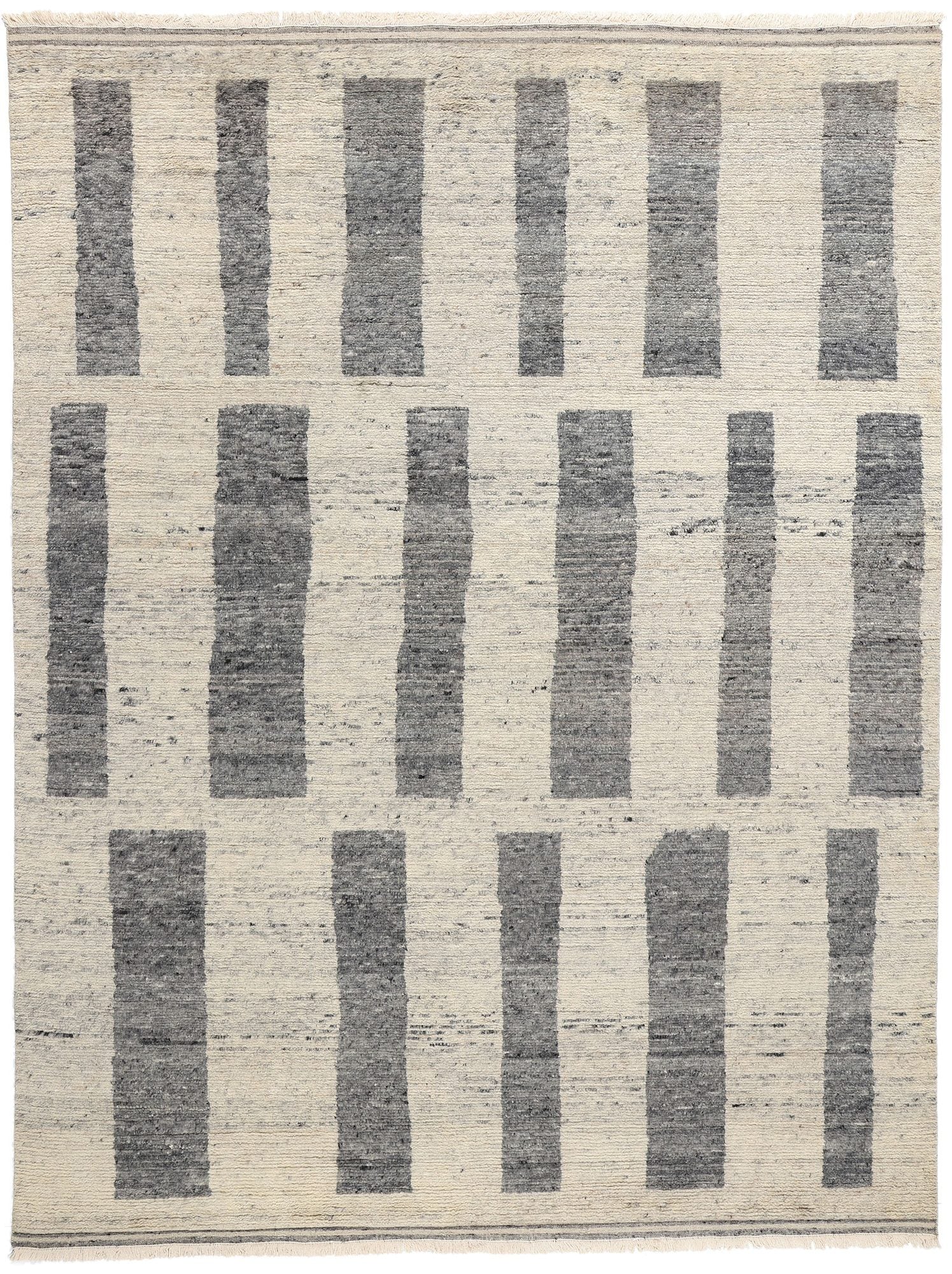 9 x 12 Modern Gray Bauhaus Moroccan Rug 31255