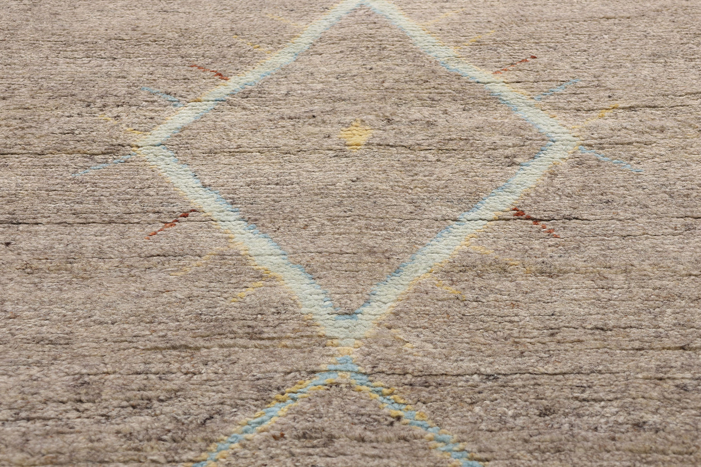9 x 12 Modern Tribal Gray Moroccan Rug 31293