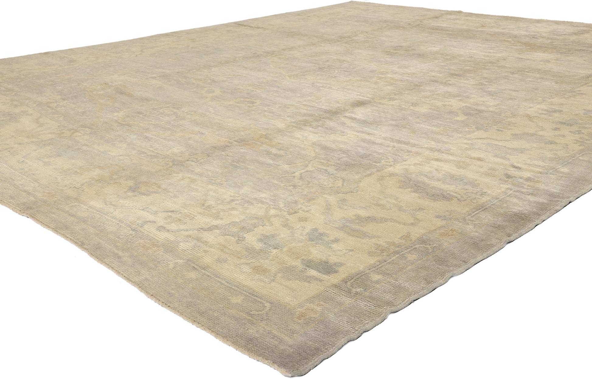 11 x 13 Neutral Turkish Oushak Rug 51858