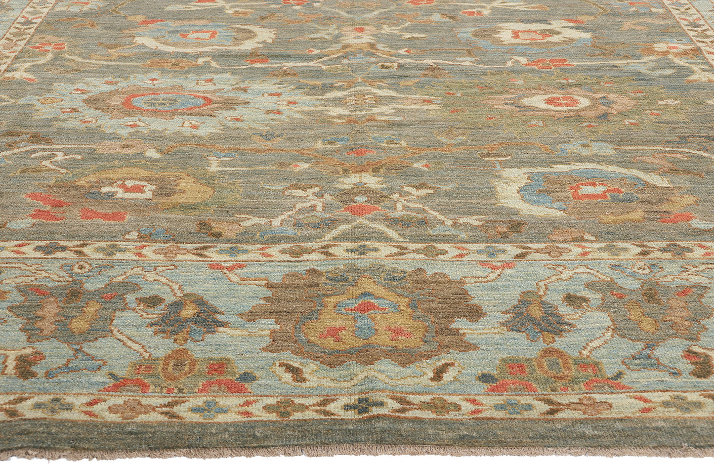 10 x 14 Modern Gray Persian Sultanabad Rug 61286