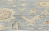 9 x 9 Modern Gray Square Oushak Rug 31059