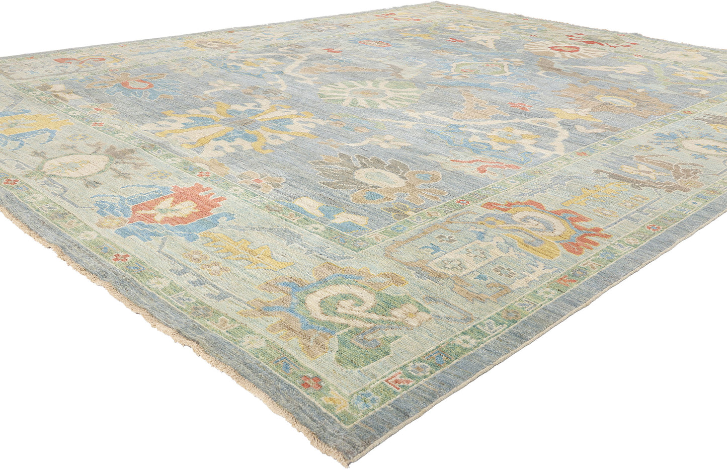 10 x 12 Modern Blue Persian Sultanabad Rug 61291
