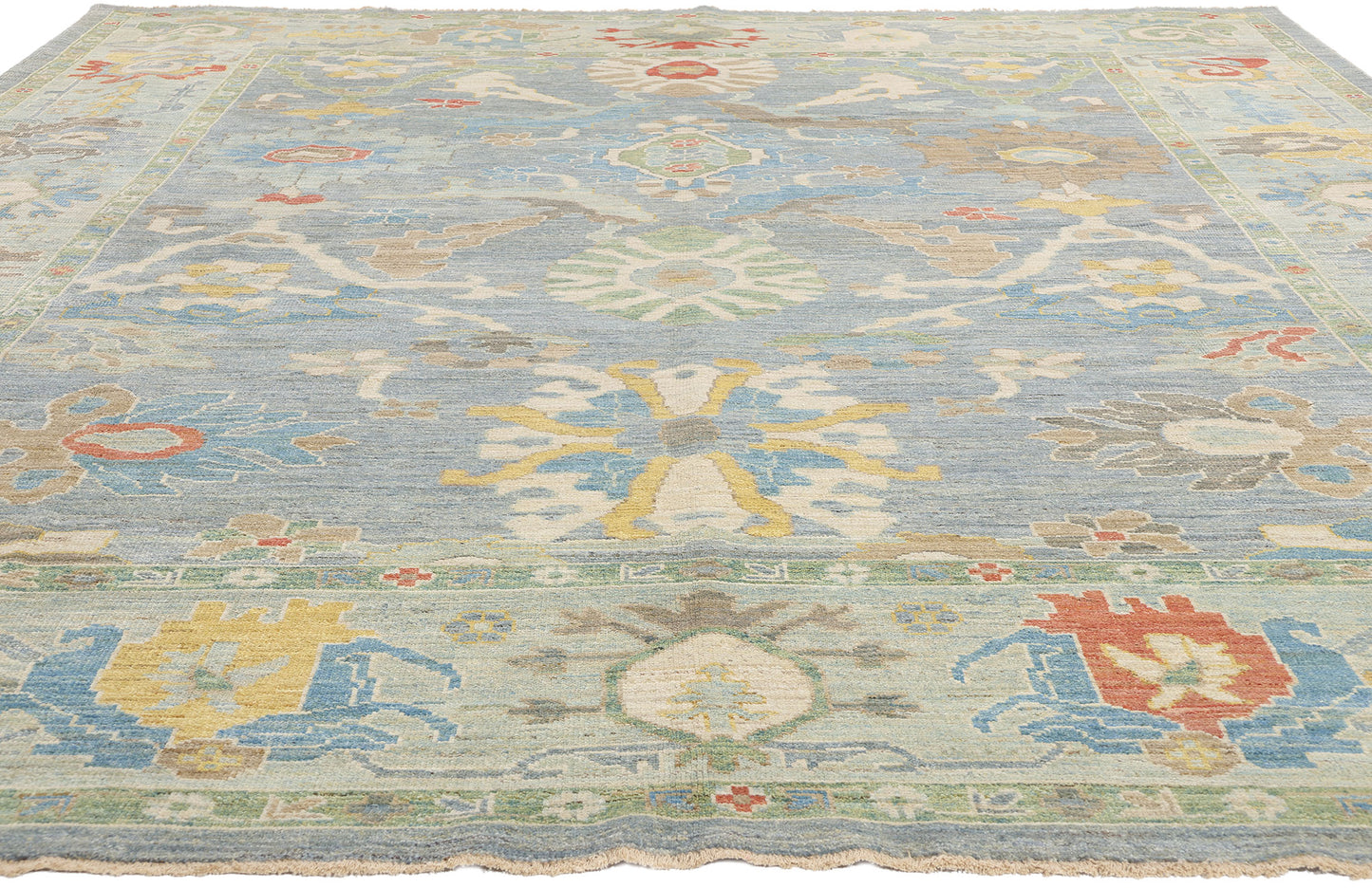 10 x 12 Modern Blue Persian Sultanabad Rug 61291