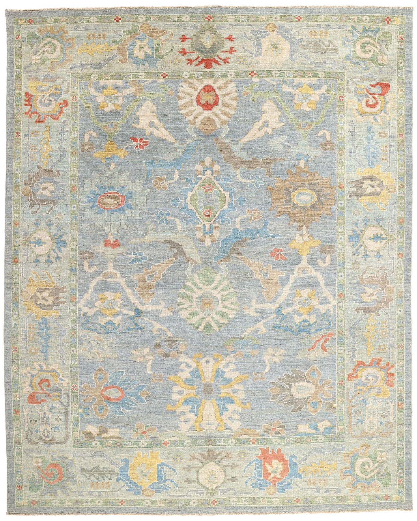 10 x 12 Modern Blue Persian Sultanabad Rug 61291