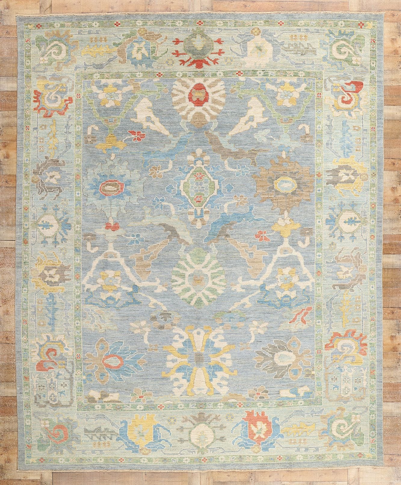 10 x 12 Modern Blue Persian Sultanabad Rug 61291
