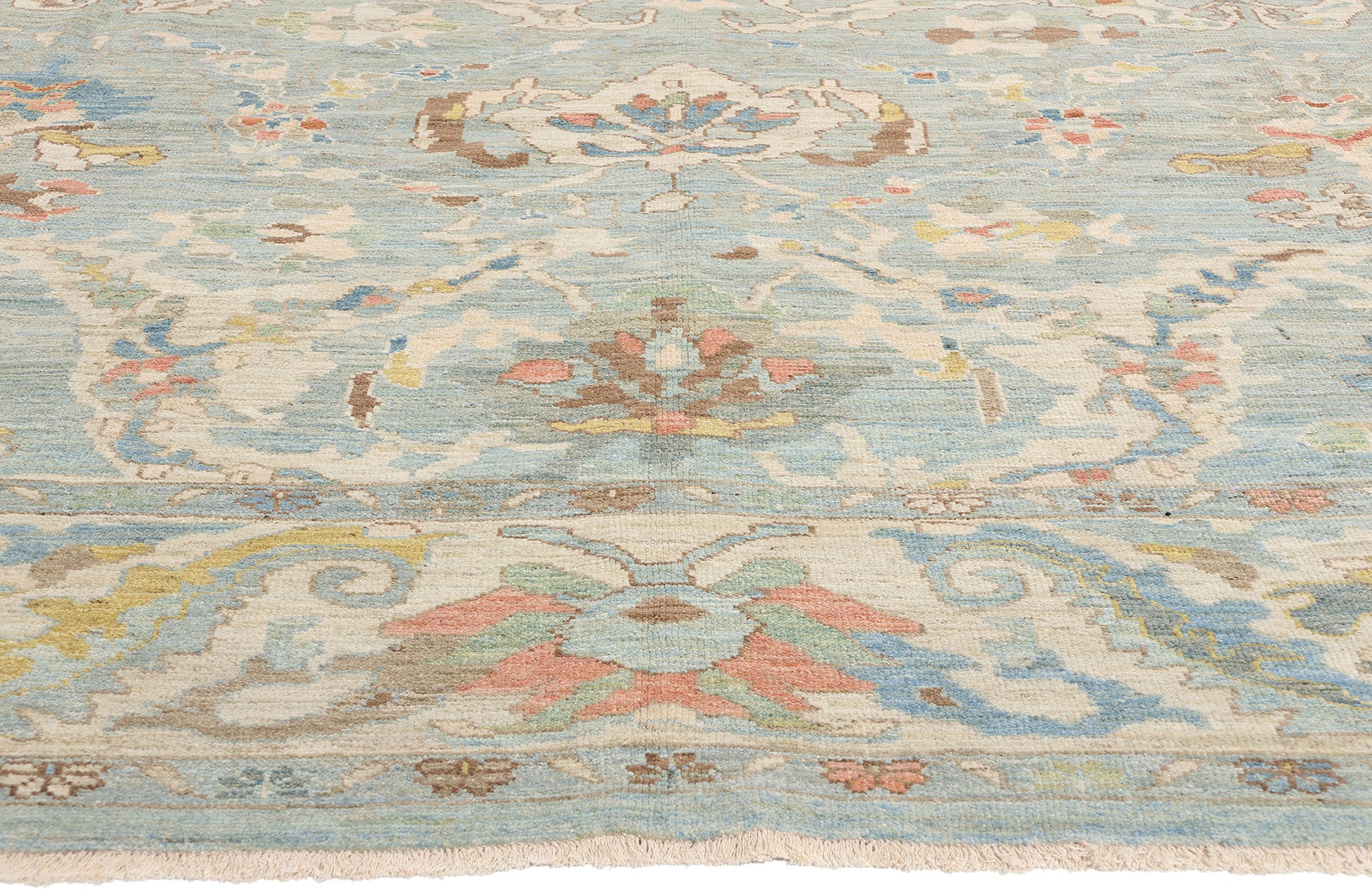 10 x 14 Modern Light Blue Persian Sultanabad Rug 61296