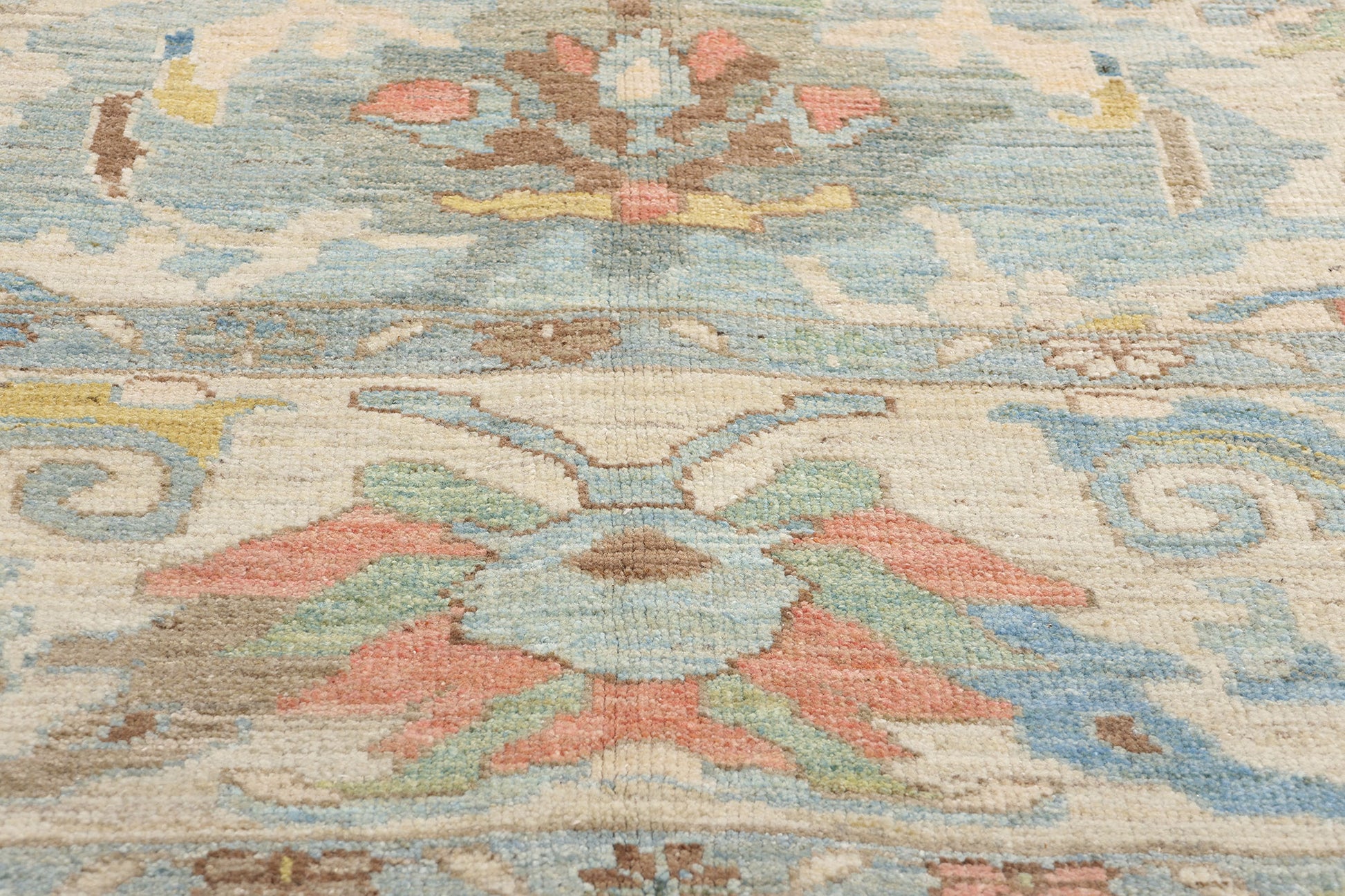 10 x 14 Modern Light Blue Persian Sultanabad Rug 61296