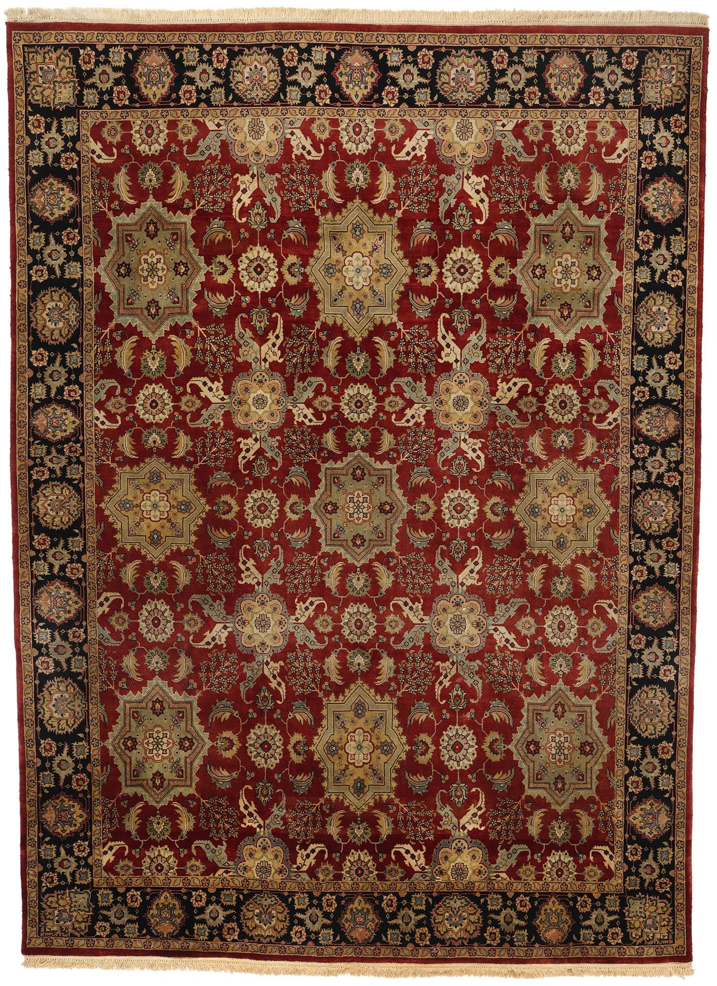 9 x 12 Vintage Modern Indian Mogul Rug 78736