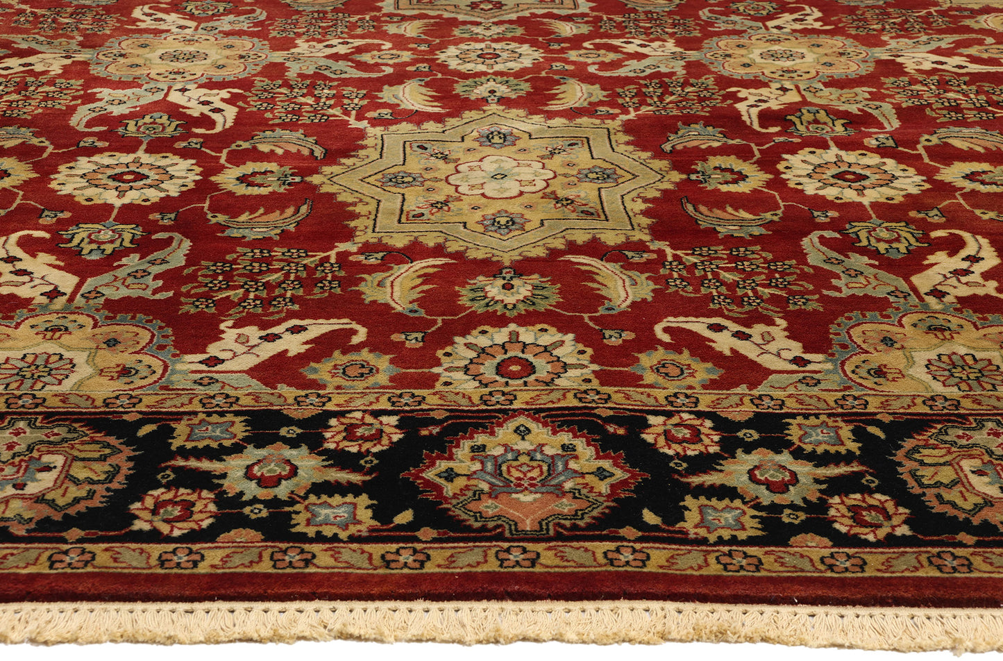 9 x 12 Vintage Modern Indian Mogul Rug 78736